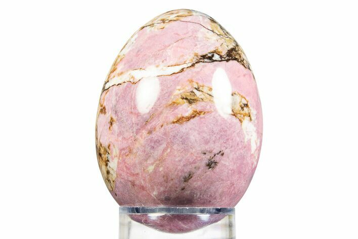 Polished Rhodonite Egg - California #308856